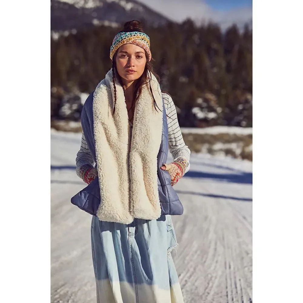 New Free People Movement Downhill Puffer Scarf